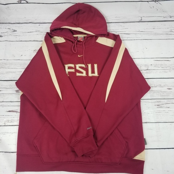 Nike Other - FSU Nike men sweater hoodie Size Large Burgundy